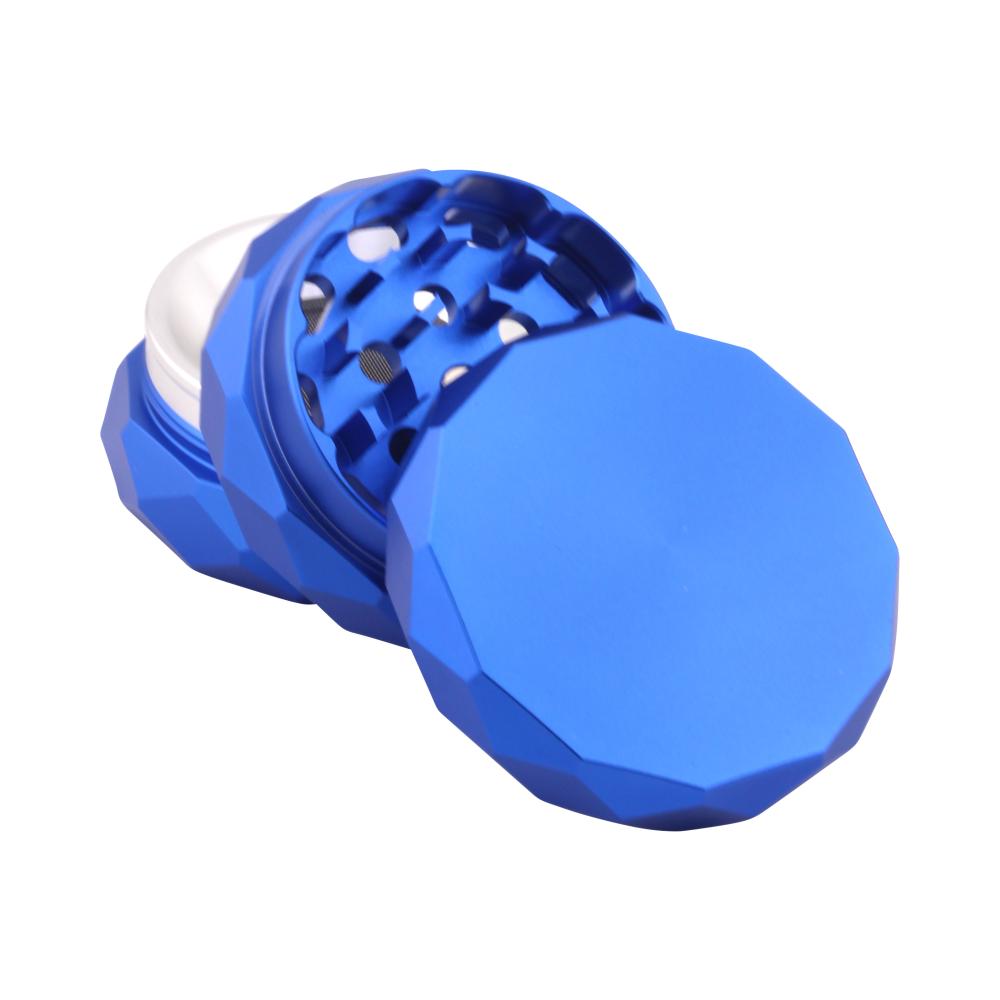 Diamond Design Metal Grinder-4 Piece-Blue