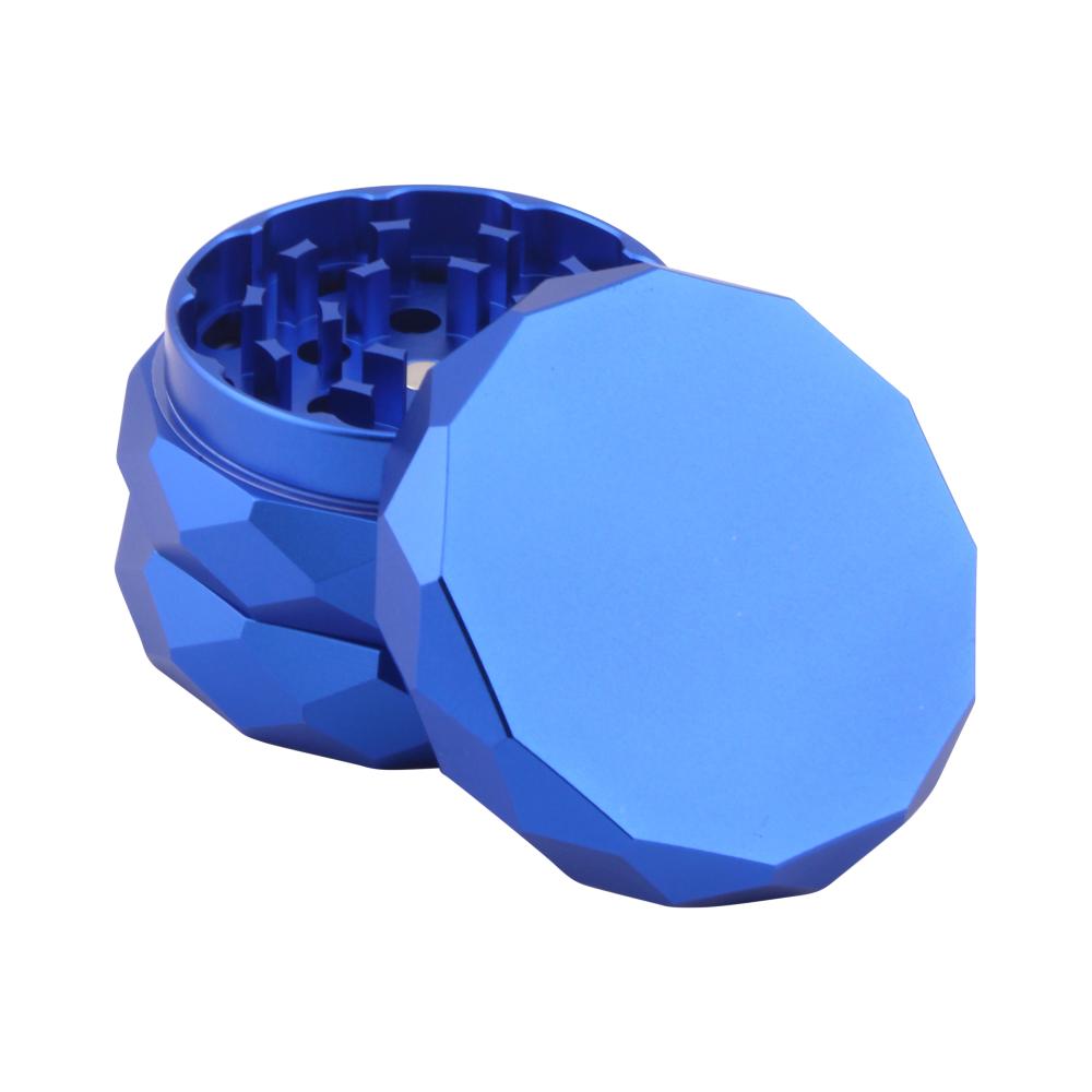 Diamond Design Metal Grinder-4 Piece-Blue