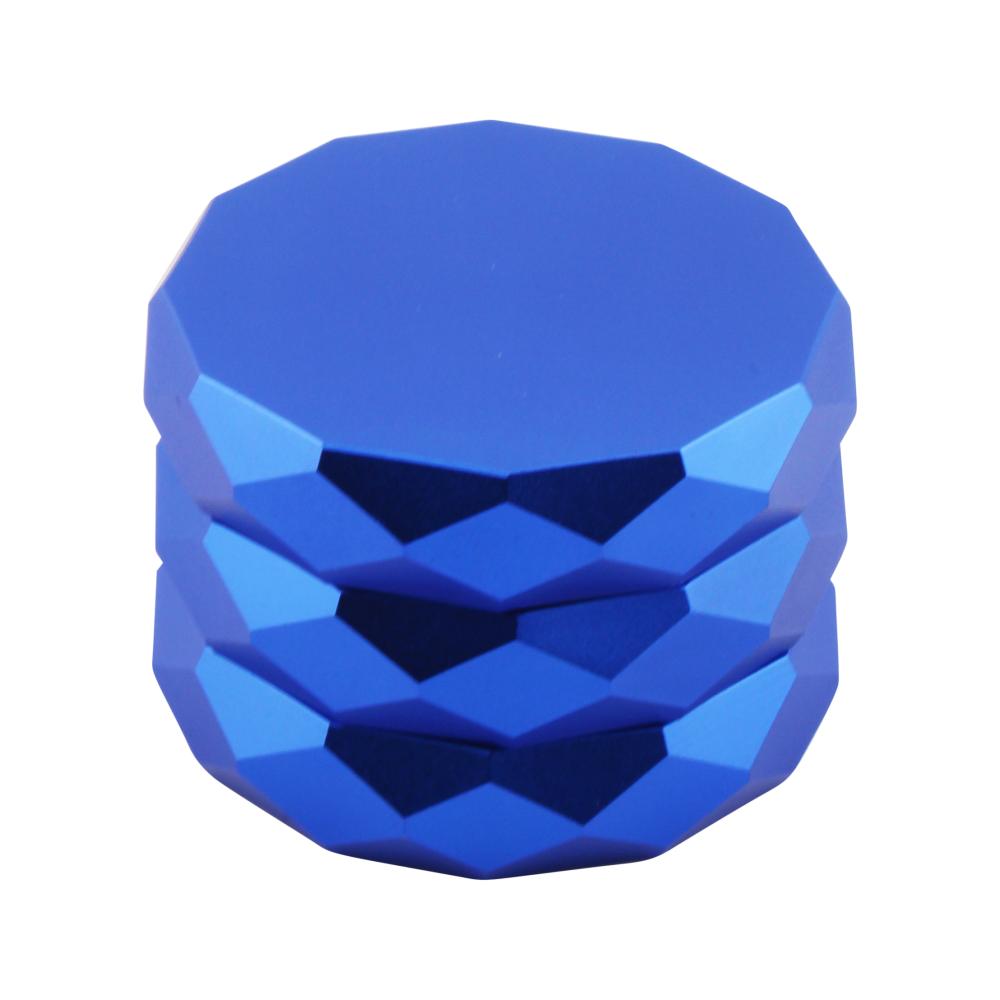 Diamond Design Metal Grinder-4 Piece-Blue