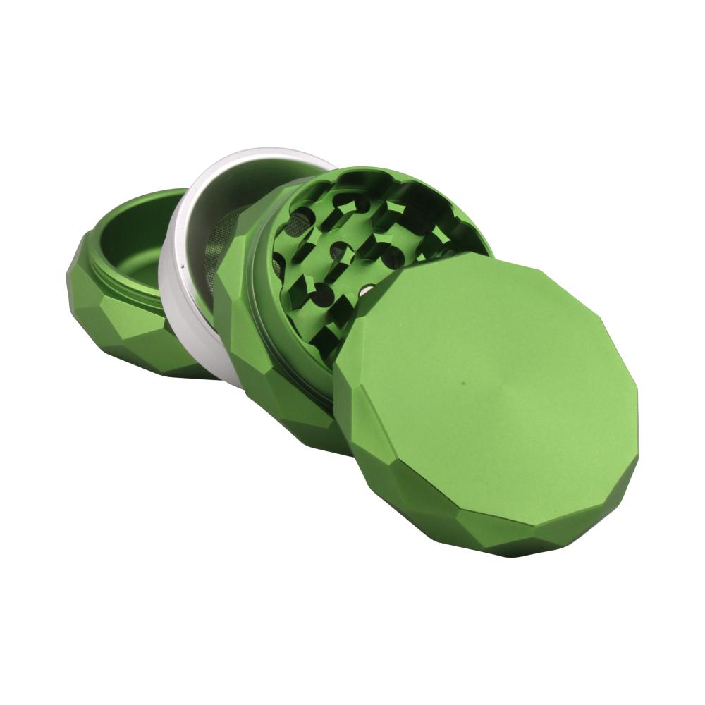 Diamond Design Metal Grinder-4 Piece-Green