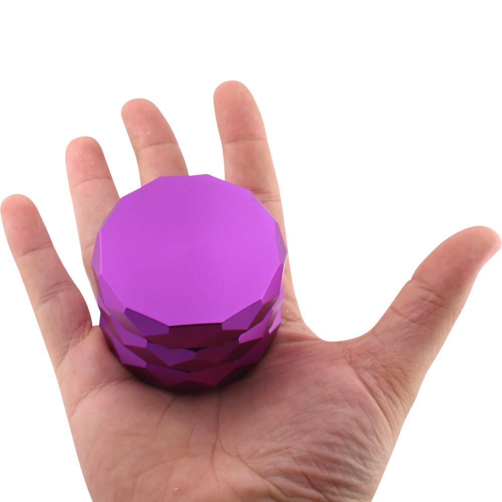Diamond Design Metal Grinder-4 Piece-Purple