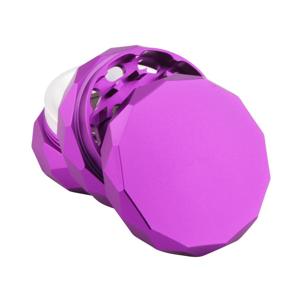 Diamond Design Metal Grinder-4 Piece-Purple