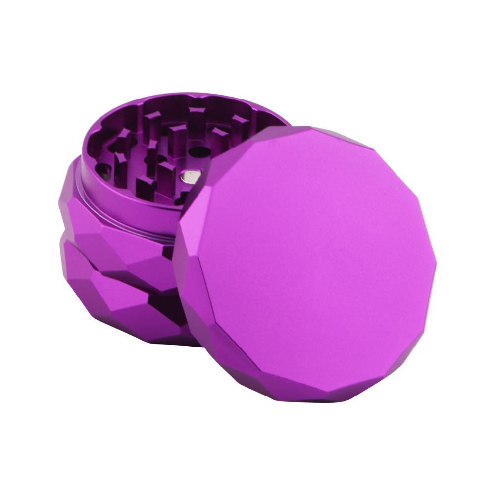 Diamond Design Metal Grinder-4 Piece-Purple