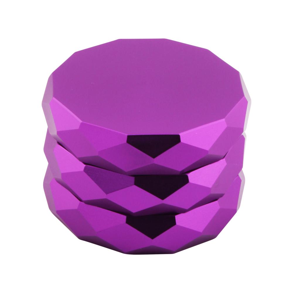 Diamond Design Metal Grinder-4 Piece-Purple