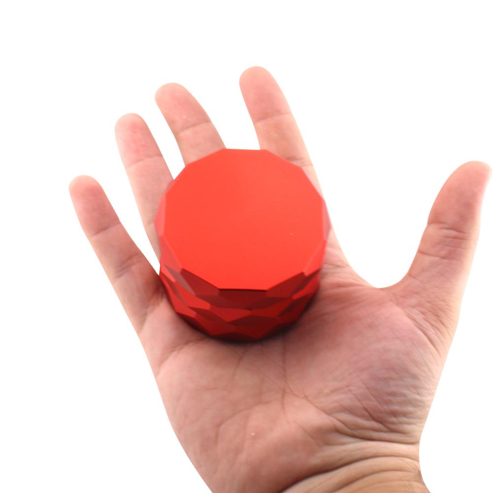 Diamond Design Metal Grinder-4 Piece-Red