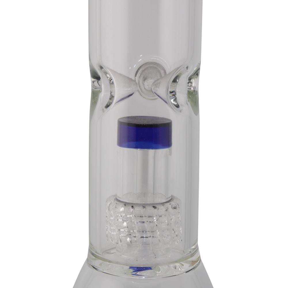 Diamond Glass UFO Perc Beaker Water Pipe-Blue