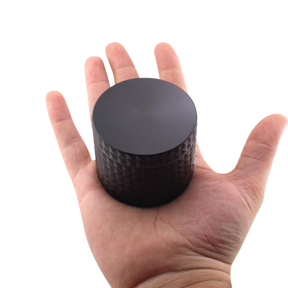 Dodecahedron Design Metal Grinder-4 Piece-Black