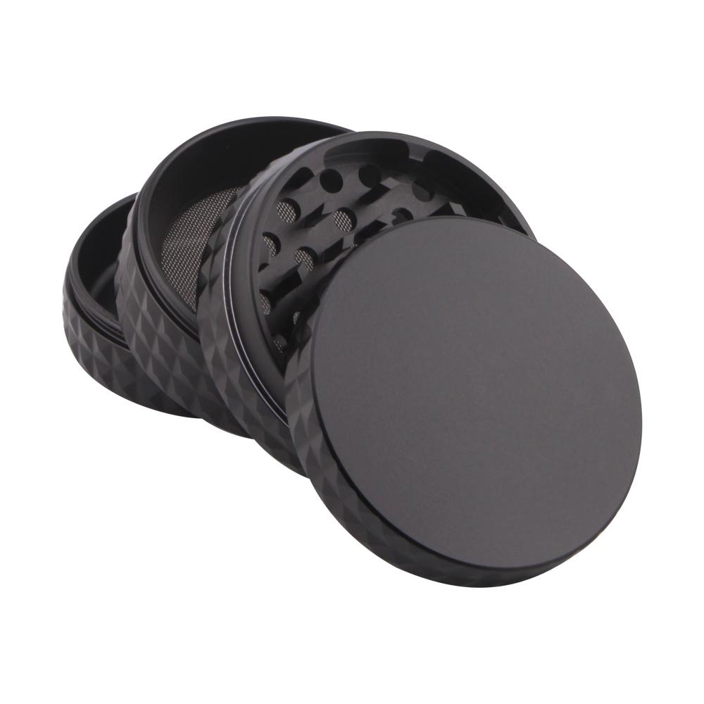Dodecahedron Design Metal Grinder-4 Piece-Black