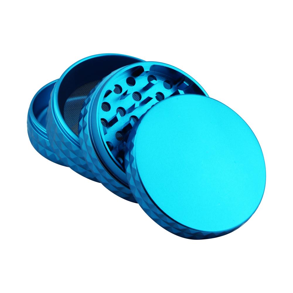Dodecahedron Design Metal Grinder-4 Piece-Blue