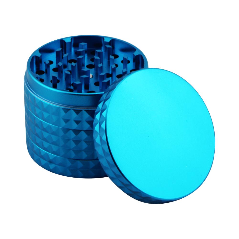 Dodecahedron Design Metal Grinder-4 Piece-Blue