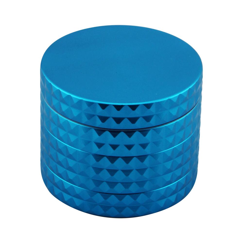Dodecahedron Design Metal Grinder-4 Piece-Blue