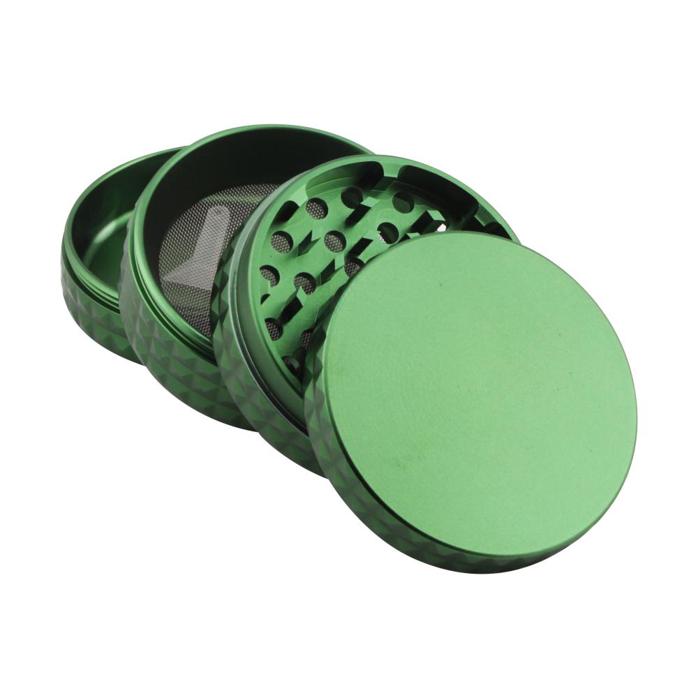 Dodecahedron Design Metal Grinder-4 Piece-Dark Green