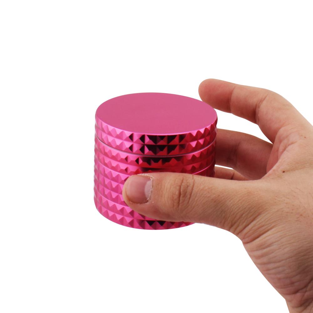 Dodecahedron Design Metal Grinder-4 Piece-Pink