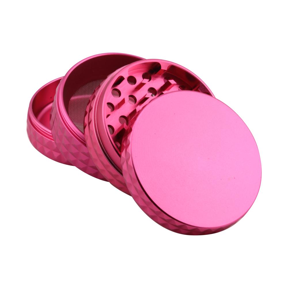 Dodecahedron Design Metal Grinder-4 Piece-Pink