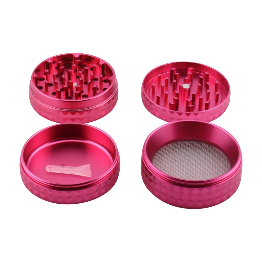 Dodecahedron Design Metal Grinder-4 Piece-Pink