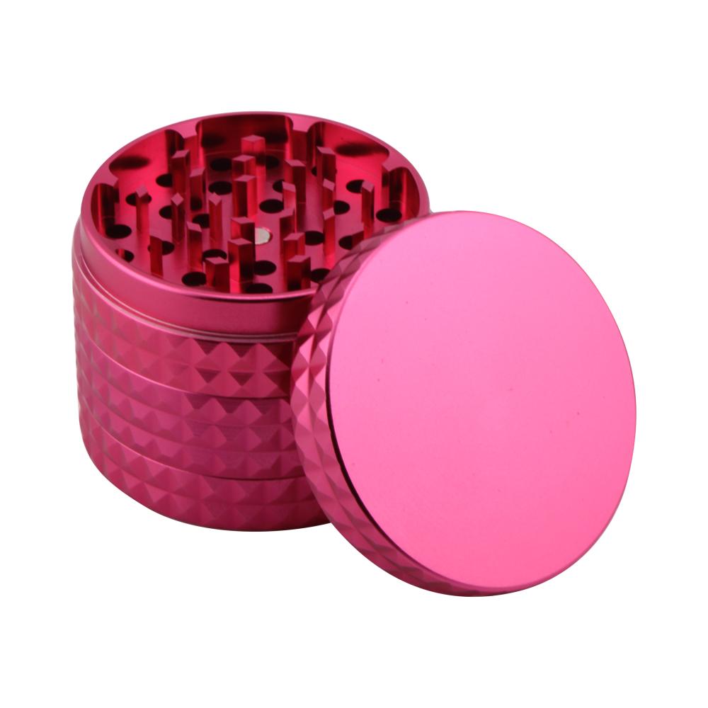 Dodecahedron Design Metal Grinder-4 Piece-Pink