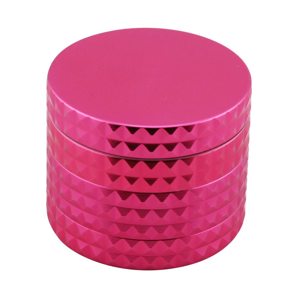 Dodecahedron Design Metal Grinder-4 Piece-Pink