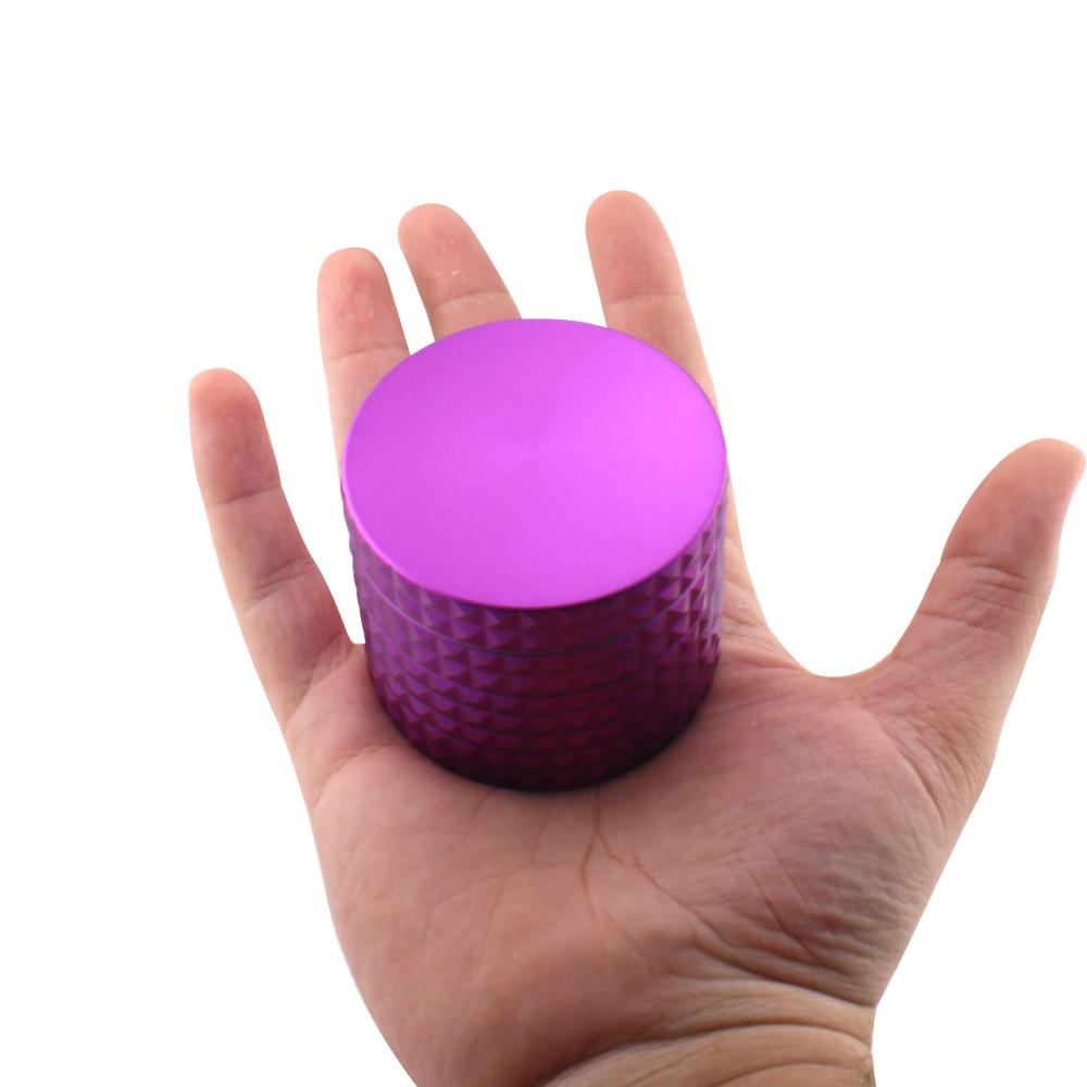 Dodecahedron Design Metal Grinder-4 Piece-Purple