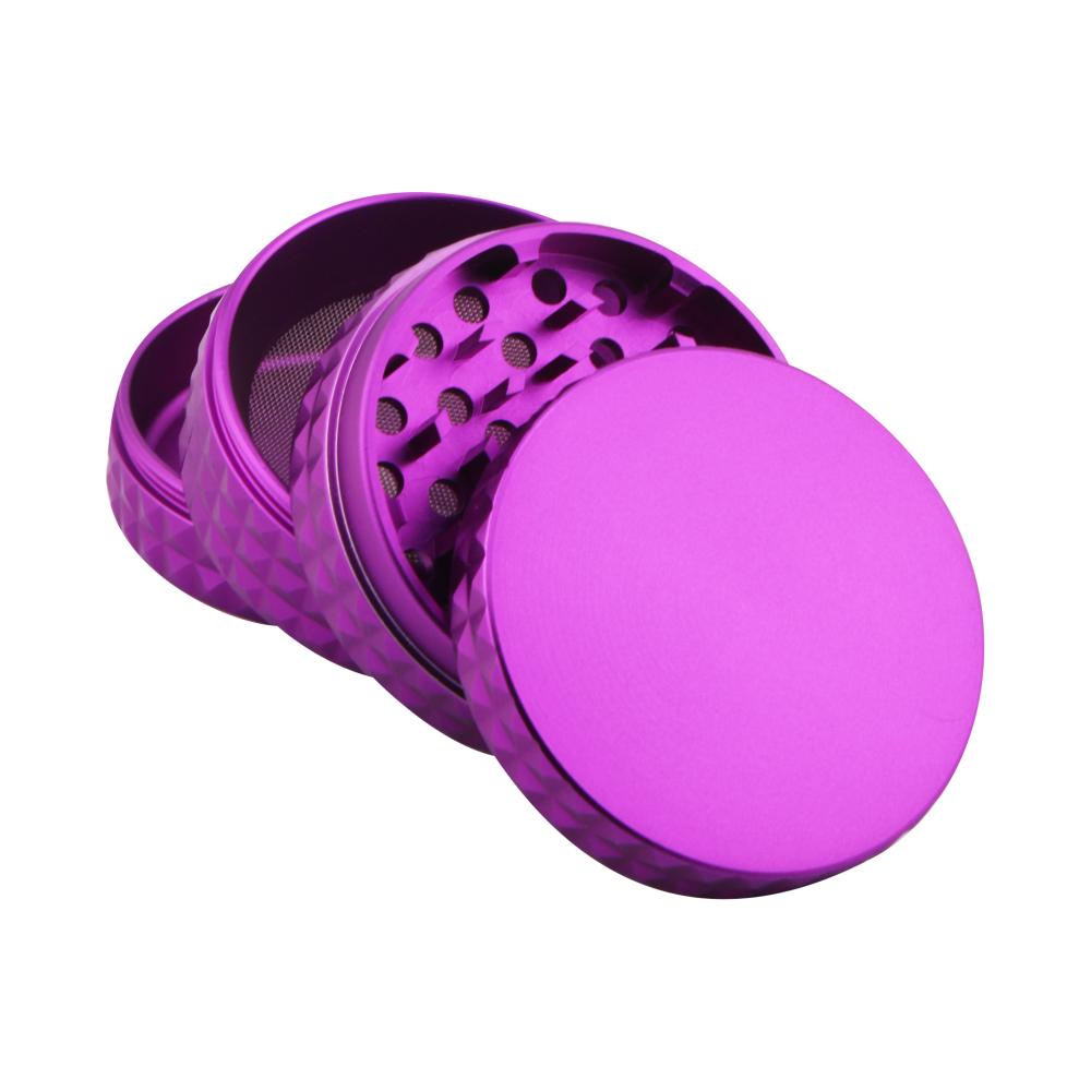 Dodecahedron Design Metal Grinder-4 Piece-Purple