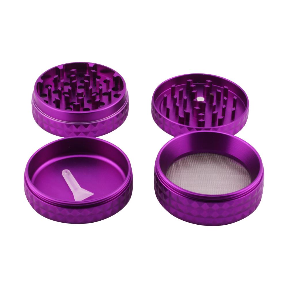 Dodecahedron Design Metal Grinder-4 Piece-Purple