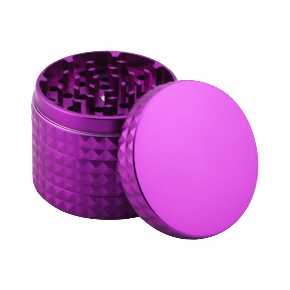 Dodecahedron Design Metal Grinder-4 Piece-Purple