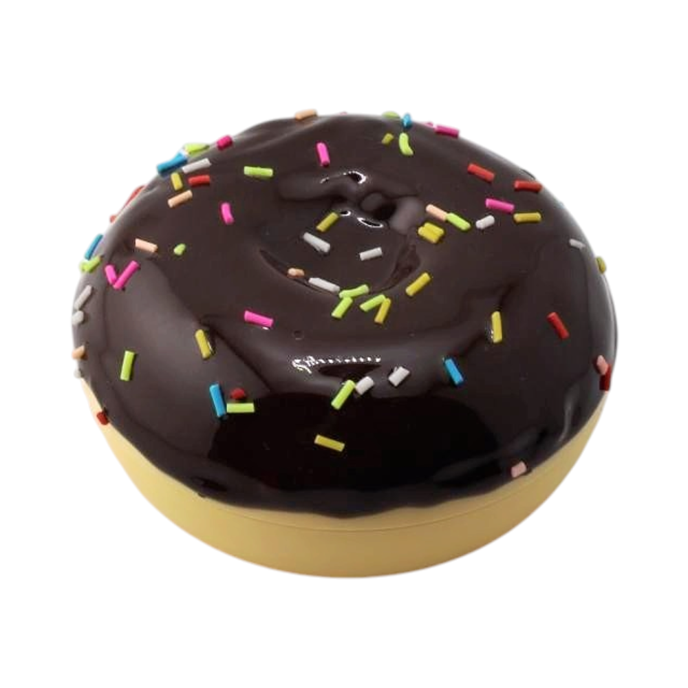 Donuts Shape Plastic Grinder-3 Piece-Black