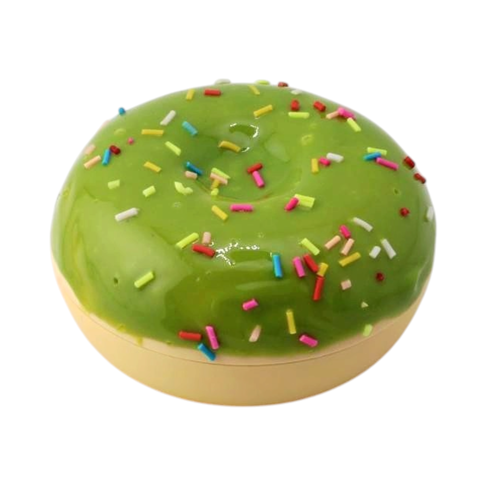 Donuts Shape Plastic Grinder-3 Piece-Green