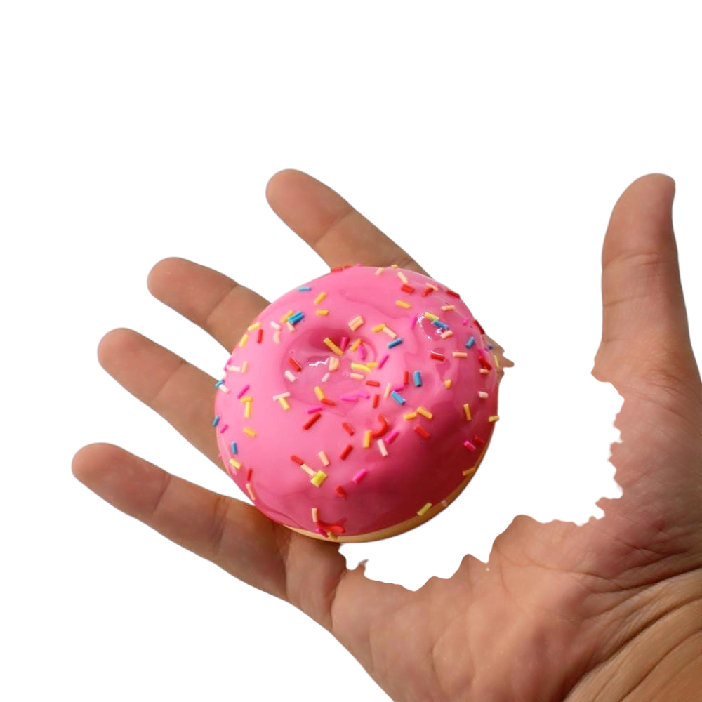 Donuts Shape Plastic Grinder-3 Piece-Pink