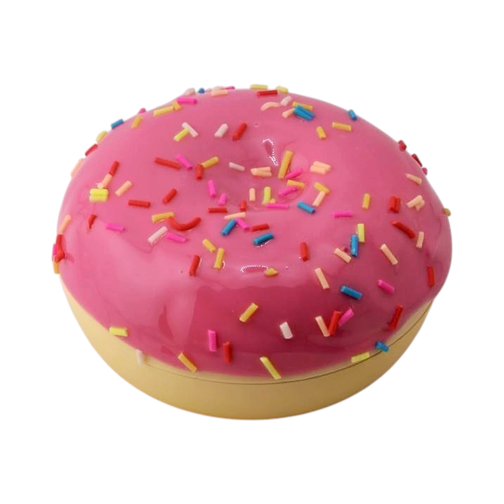Donuts Shape Plastic Grinder-3 Piece-Pink