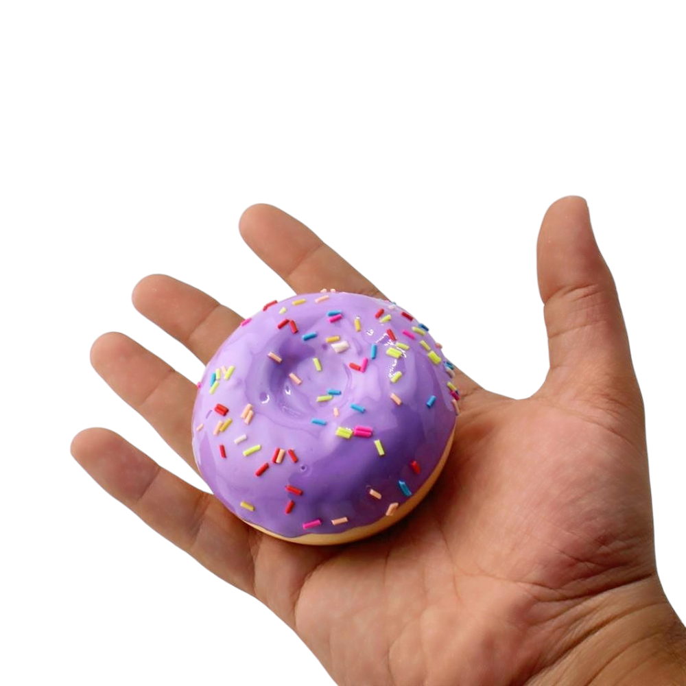 Donuts Shape Plastic Grinder-3 Piece-Purple