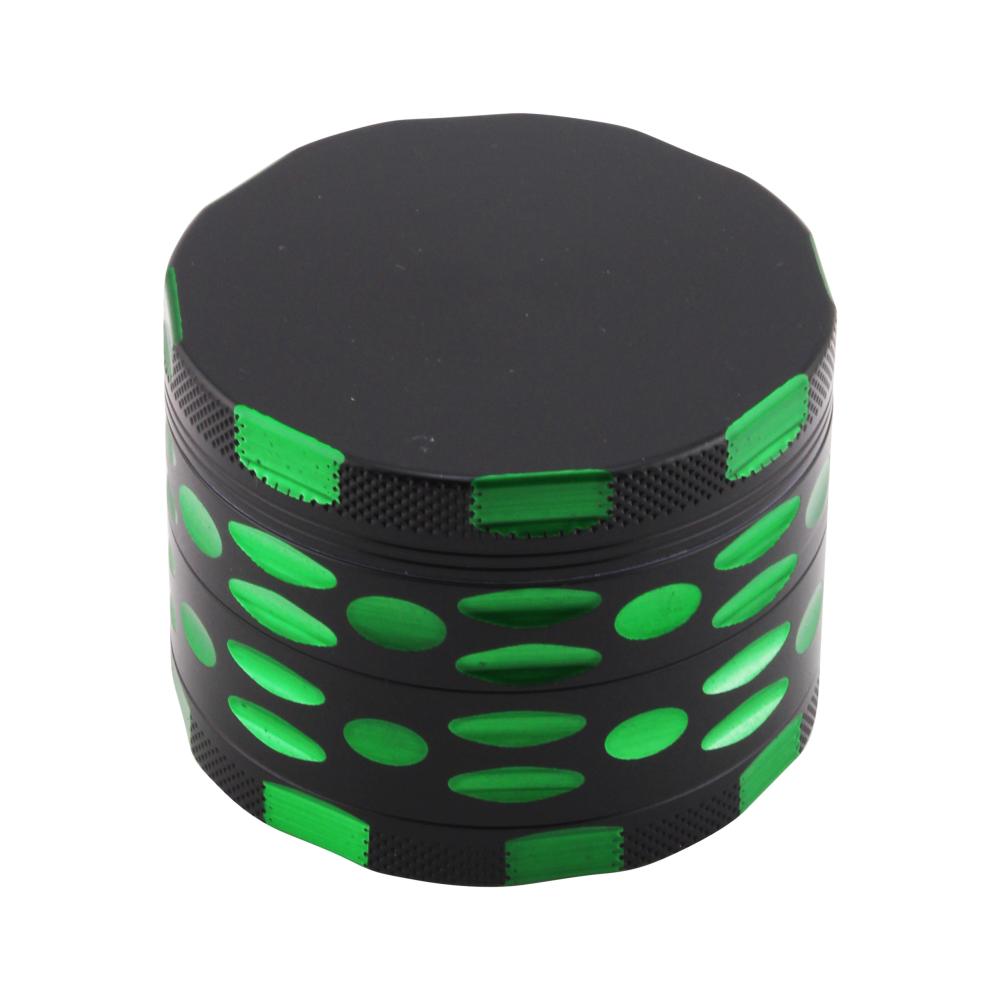 Dots Design Metal Grinder-4 Piece-Green