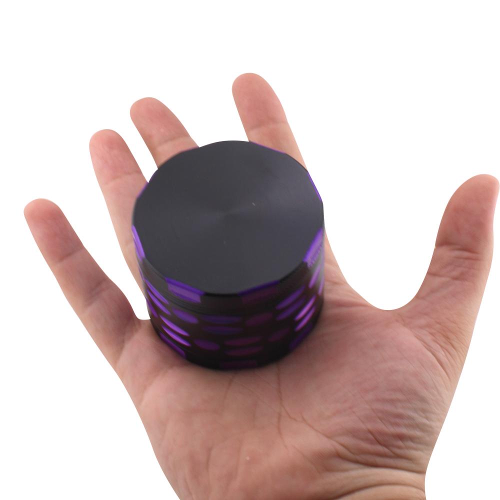 Dots Design Metal Grinder-4 Piece-Purple