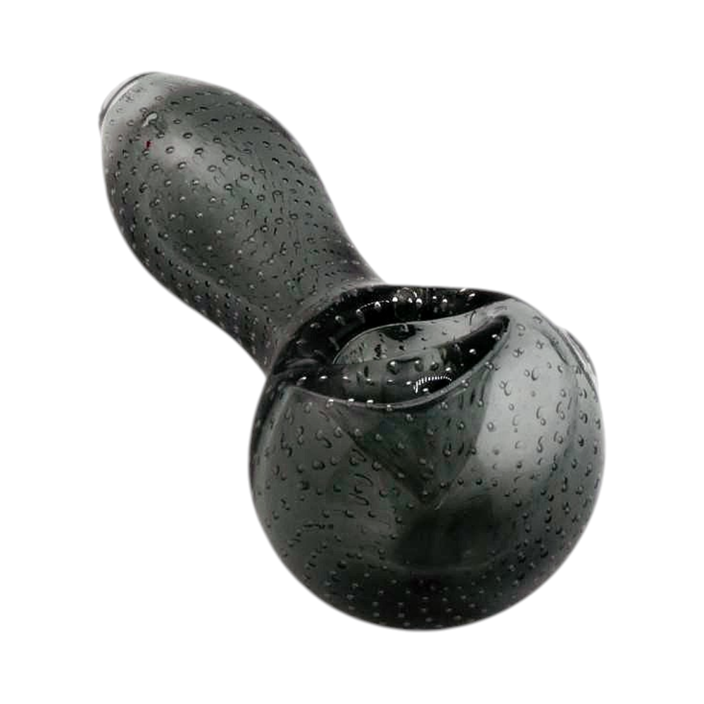 Dots Top Glass Hand Pipe-Black