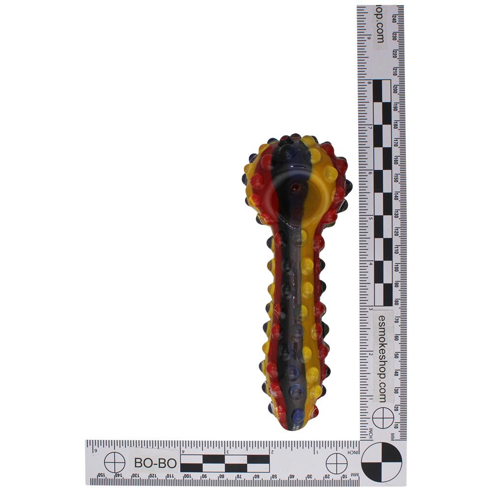 Dragon Glass Hand Pipe-Rasta