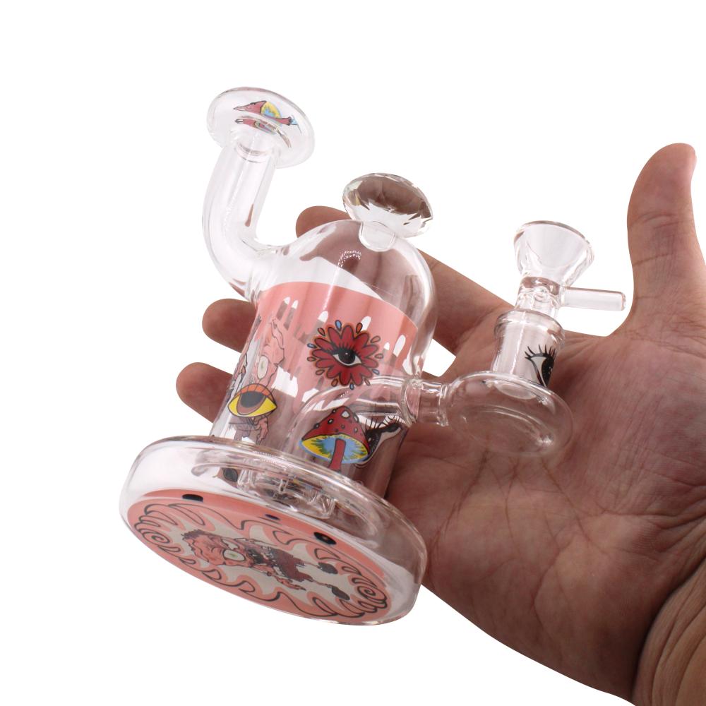 Dreamscape Mushroom Eye Water Pipe-Pink