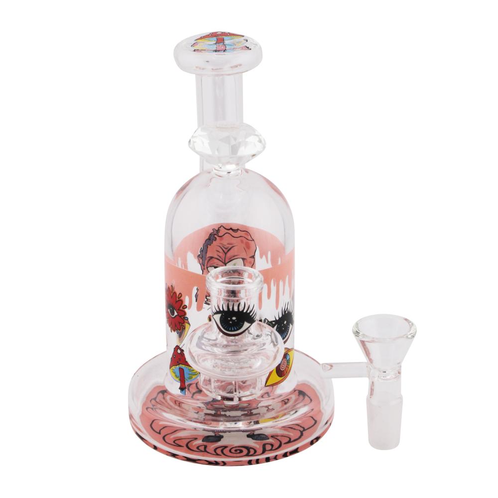 Dreamscape Mushroom Eye Water Pipe-Pink