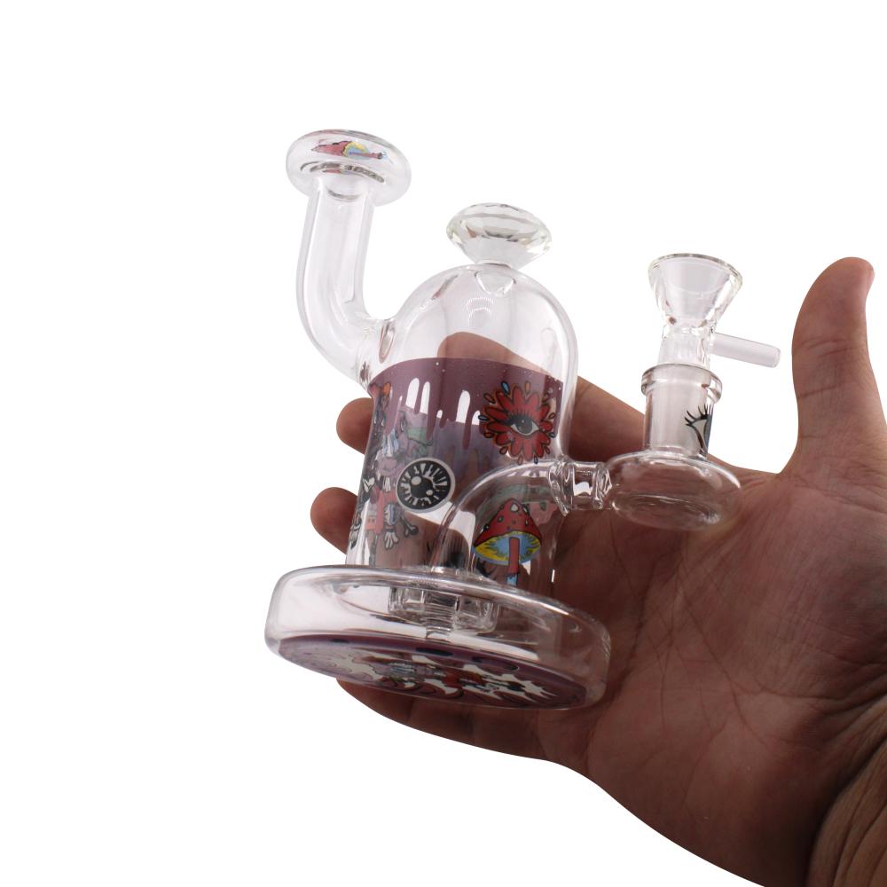 Dreamscape Mushroom Eye Water Pipe-Purple