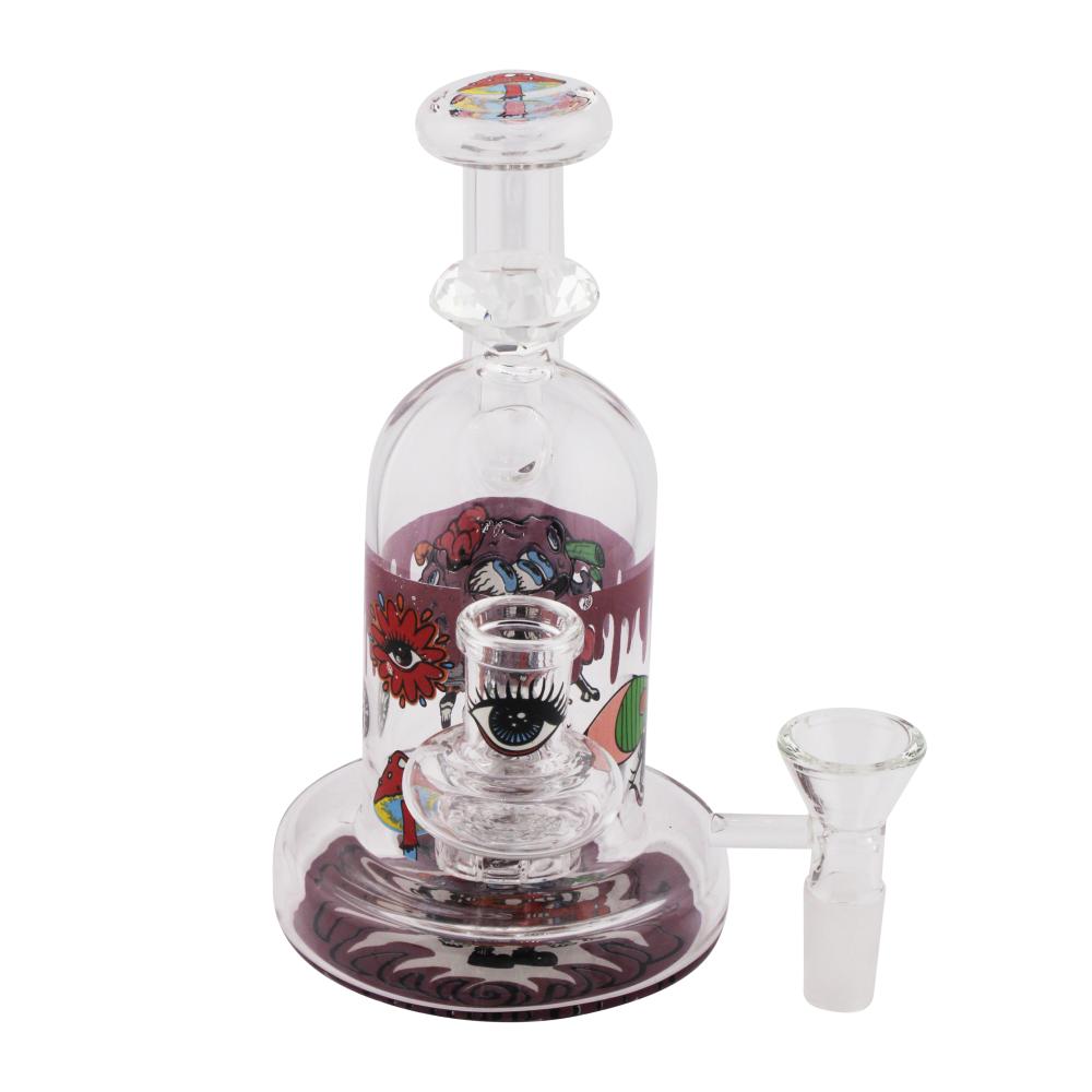 Dreamscape Mushroom Eye Water Pipe-Purple