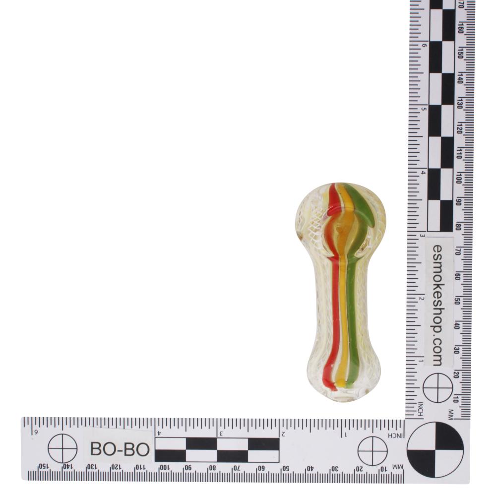 Drip Wave Glass Hand Pipe-Yellow