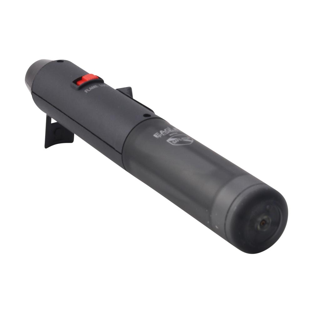 Eagle Pen Clear Single Flame Torch Lighter-Black