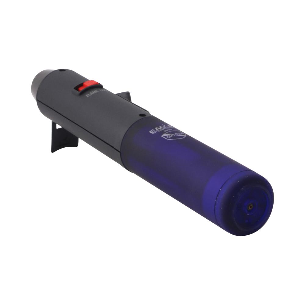 Eagle Pen Clear Single Flame Torch Lighter-Blue