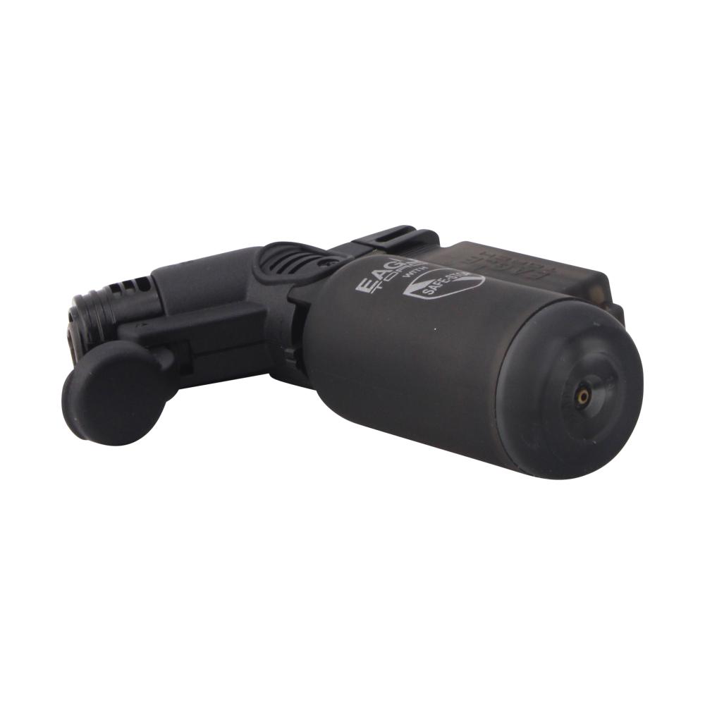 Eagle Small Transparent Single Flame Torch Lighter-Black