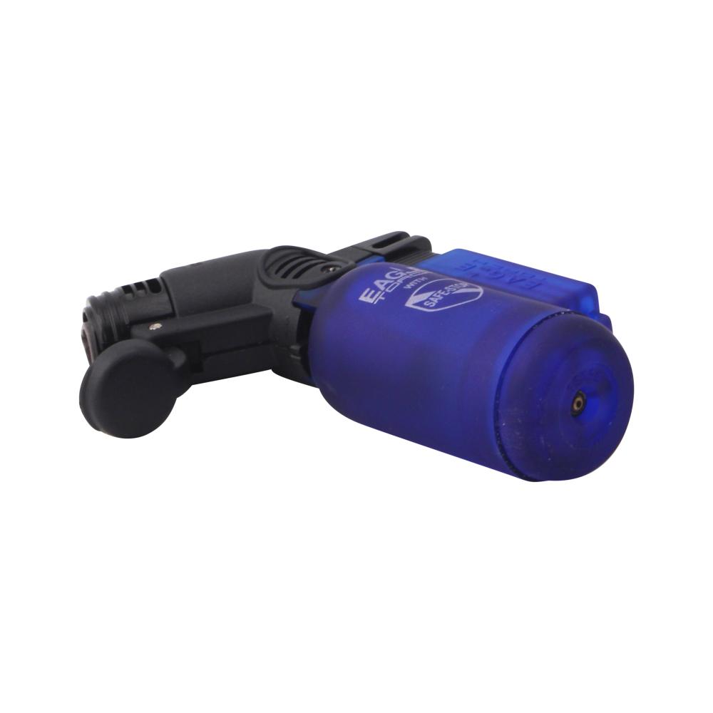 Eagle Small Transparent Single Flame Torch Lighter-Blue