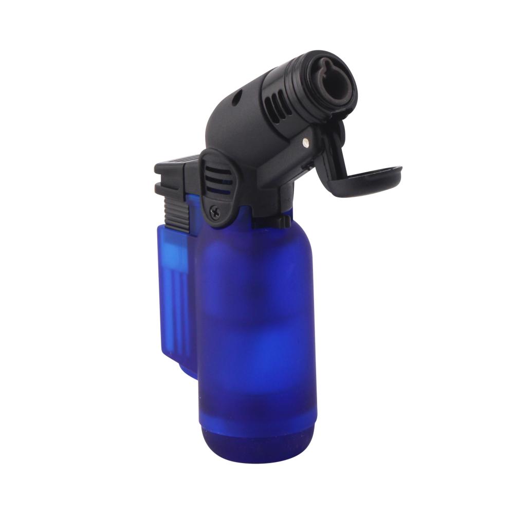 Eagle Small Transparent Single Flame Torch Lighter-Blue
