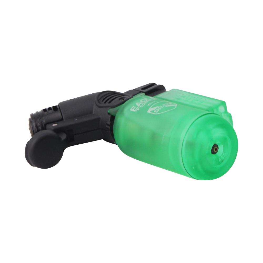 Eagle Small Transparent Single Flame Torch Lighter-Green