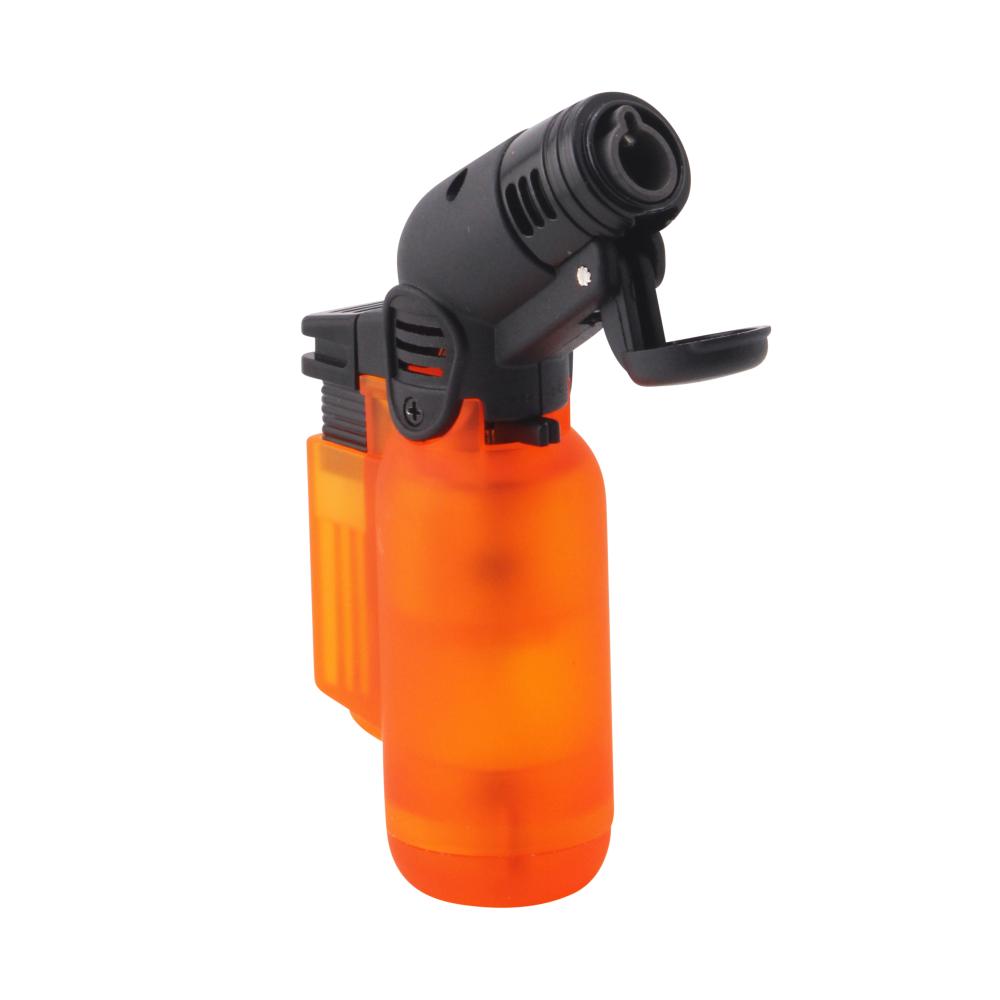 Eagle Small Transparent Single Flame Torch Lighter-Orange