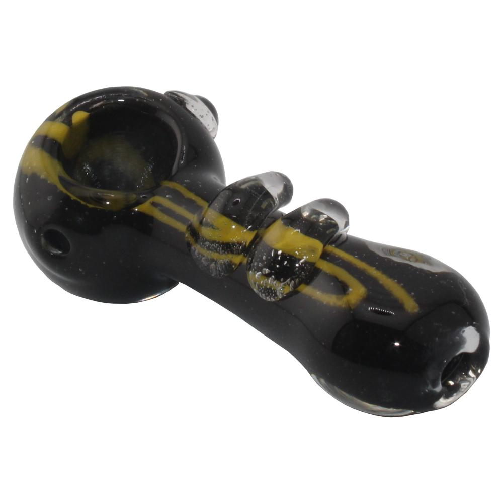 Eclipse Glass Hand Pipe-Black