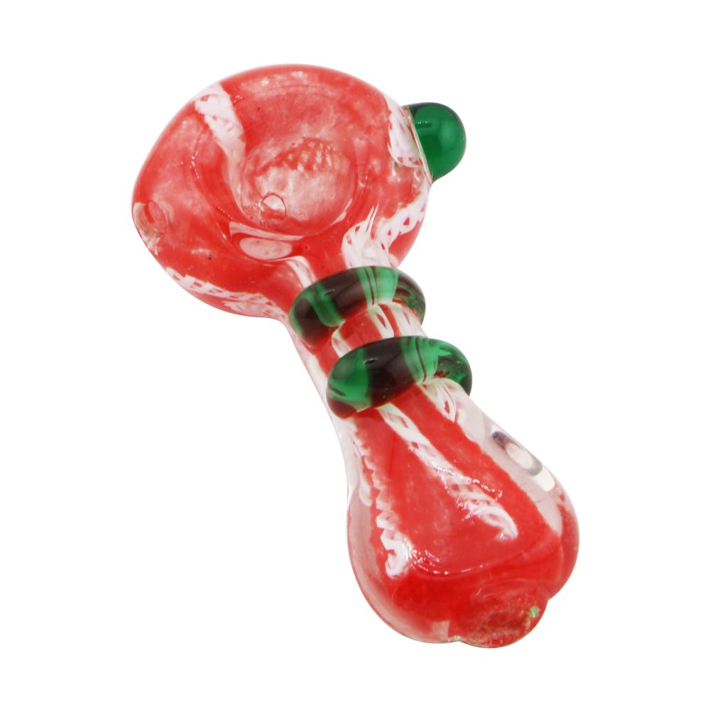 Eclipse Glass Hand Pipe-Red