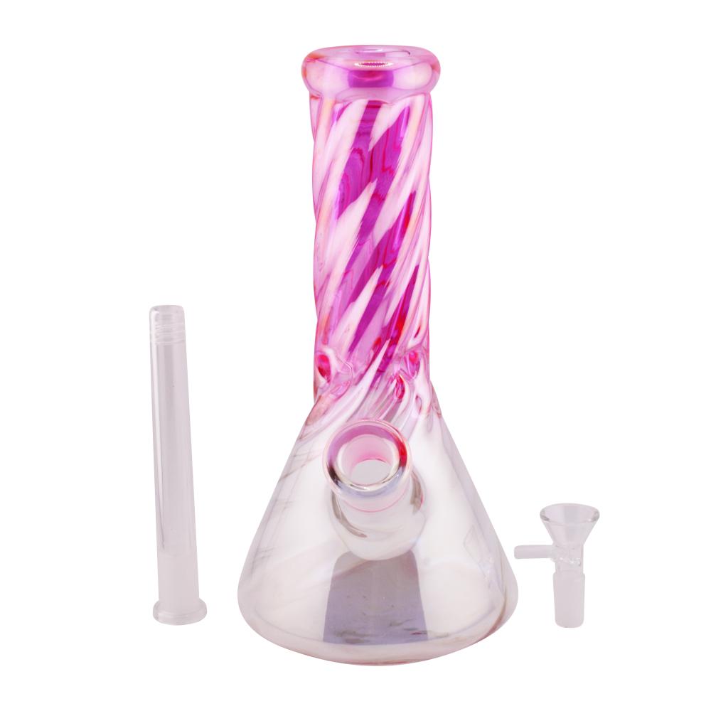 Electro Twist Beaker Water Pipe-Pink