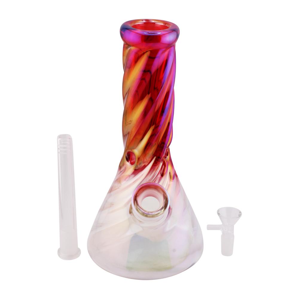 Electro Twist Beaker Water Pipe-Red